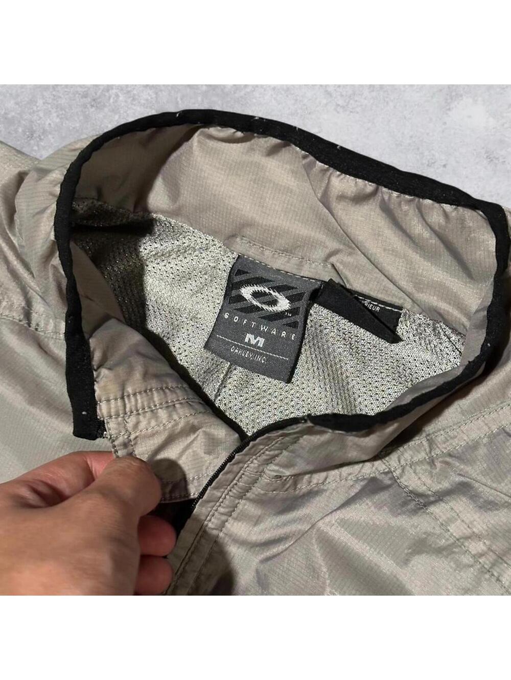 Vintage Y2K Oakley Software Quarter Zip Windbreaker Jacket - Size Medium